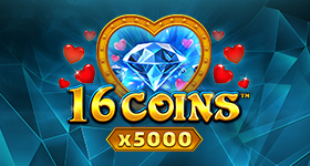 16 코인™ x5000 잭팟을 사랑하세요